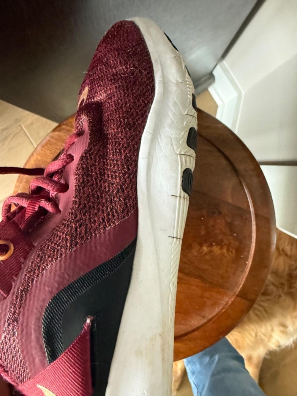 Nike Flex TR9 Women's Training Shoes Size 8 Burgundy Rose Gold Athletic Sneakers - Picture 6 of 8